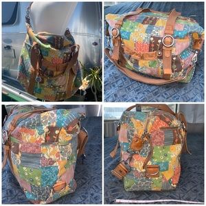 Fossil Large Vintage Print Duffle Bag